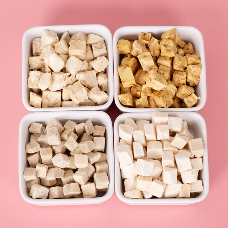 Cat snacks pet freeze-dried 500g freeze-dried barrel chicken chicken breast quail spring fish raw