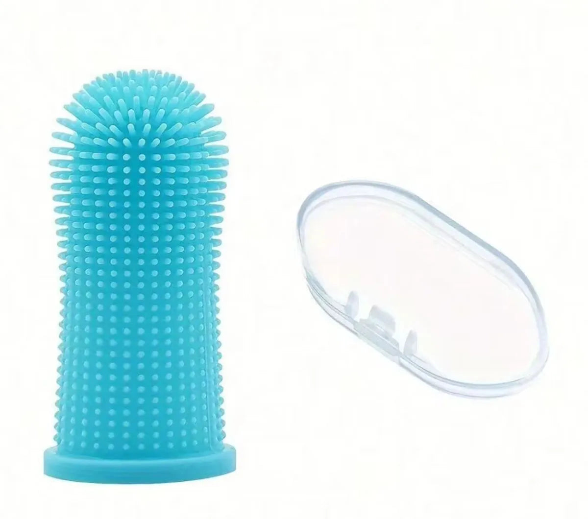 Pet Finger Toothbrush Cleaning Products for Cats and DogsOral Cleaning ToothbrushesSilicone Bristles