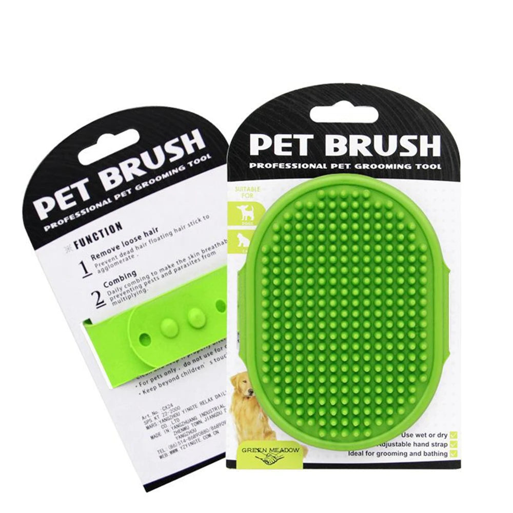 Pet Cleaning Brush Dog Cats Bath Soft Rubber Silicone Massage Gloves Comb Hair Remover Wash Grooming Cleaning Washing Supplies