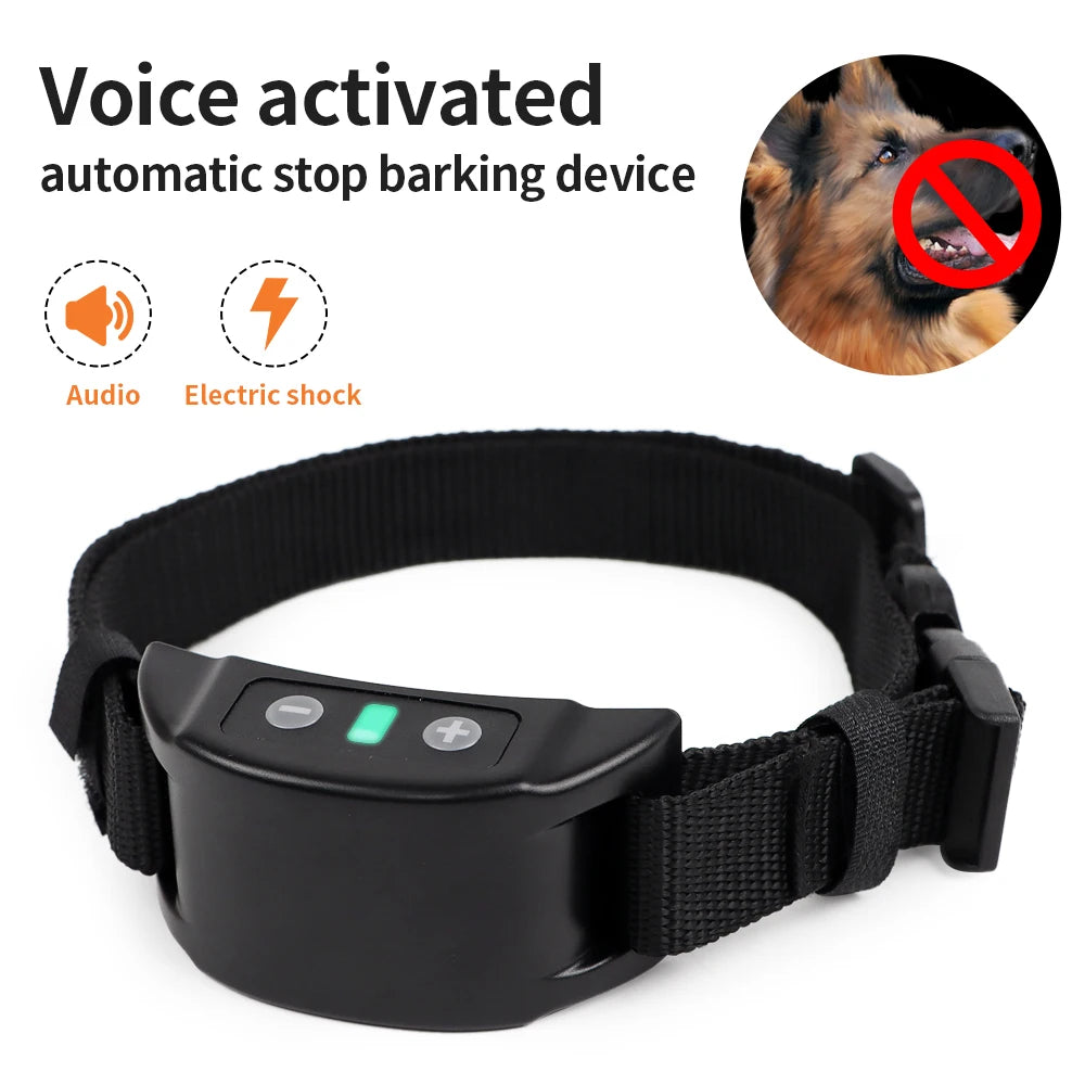 Dog Training Collar Anti-barking Collar Automatic Anti Bark Dog Collar USB.