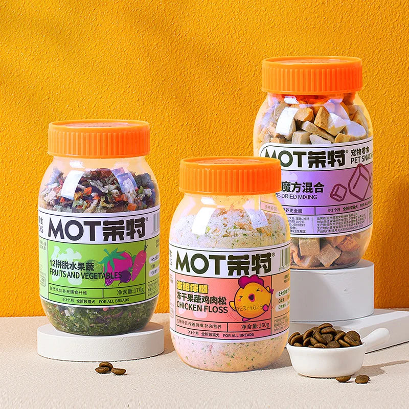Freeze Dried Chicken Pellets Egg Yolk Quail Salmon Cod Duck Chicken Breast Duck Pellets Mixed Pet Snack