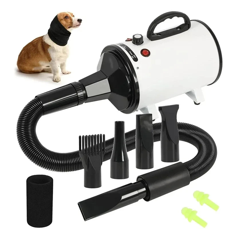 Dog Hair Dryer Pet Grooming Dryer 2-in-1 Smart Silent Dog Hair Dryer.