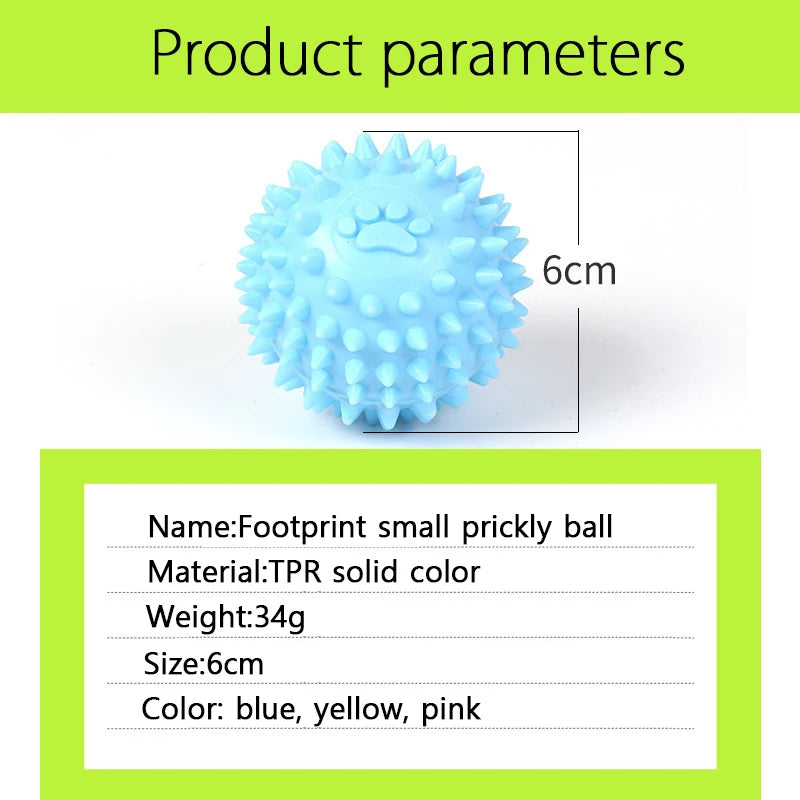 Dog Toy Ball Solid Bite-Resistant Chewing Indestructible Bouncing Ball Dog Rubber.