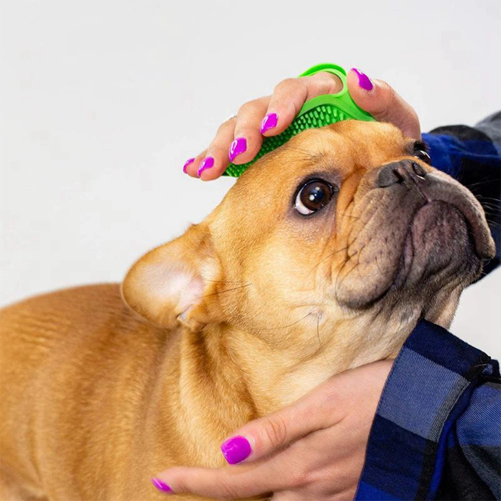 Pet Cleaning Brush Dog Cats Bath Soft Rubber Silicone Massage Gloves Comb Hair Remover Wash Grooming Cleaning Washing Supplies