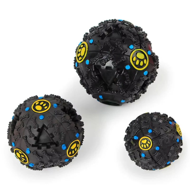Pet Dog Toys For Small Big Dogs Funny Sound Ball Feeding Food Dispenser Squeaky Giggle Quack Training Chew Toys