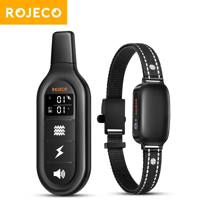 ROJECO Electric Dog Training Collar Digital Rechargeable Remote Control.