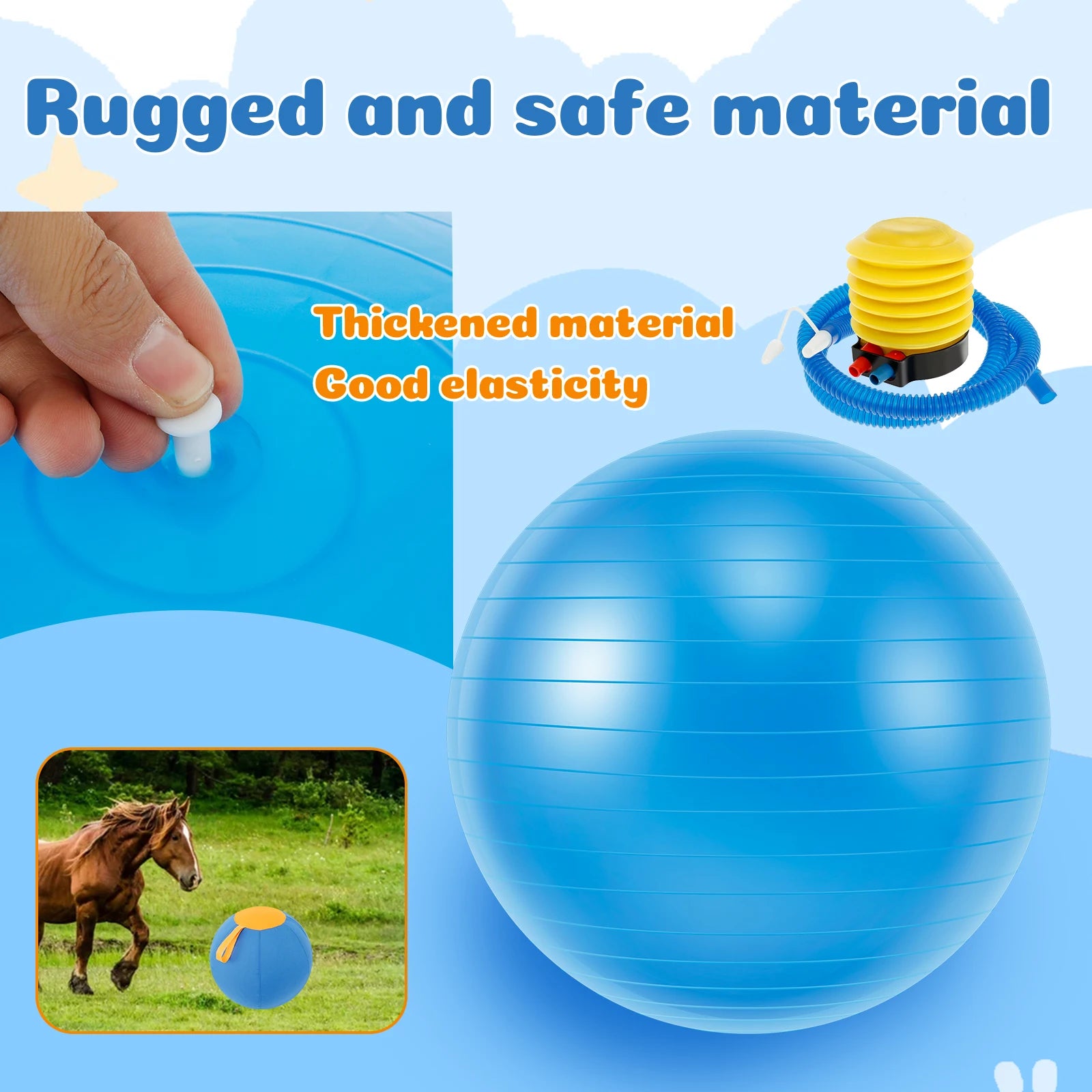 Dogs Outdoor Inflatable Ball Toy Herding Ball Agility Training.