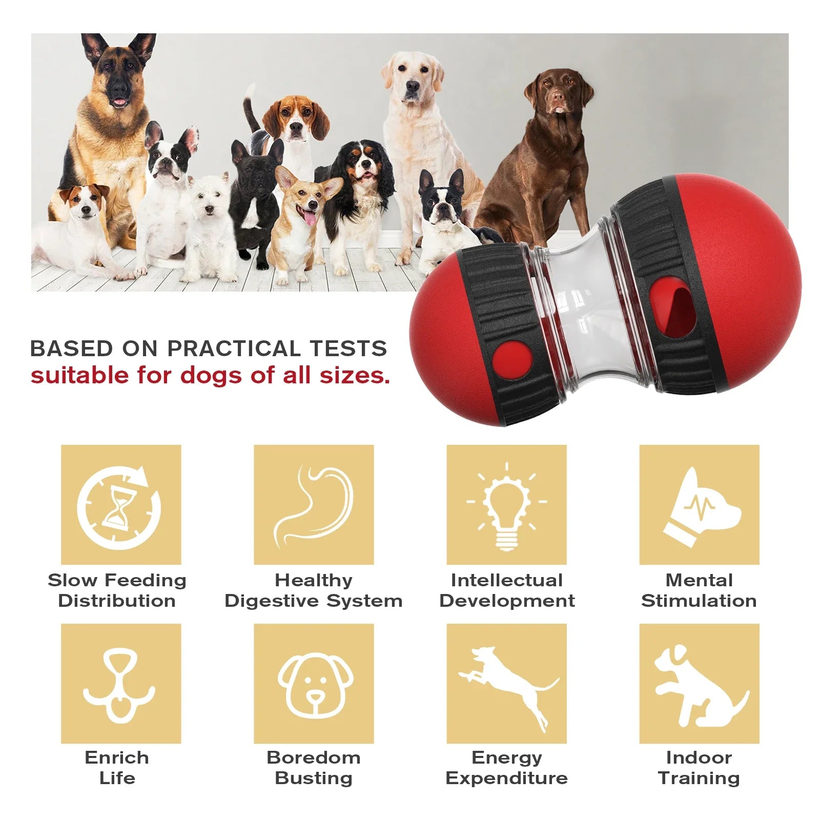 Dog Toy Slow Feeder Pet Improve IQ Indoor Training Puppy Toys.