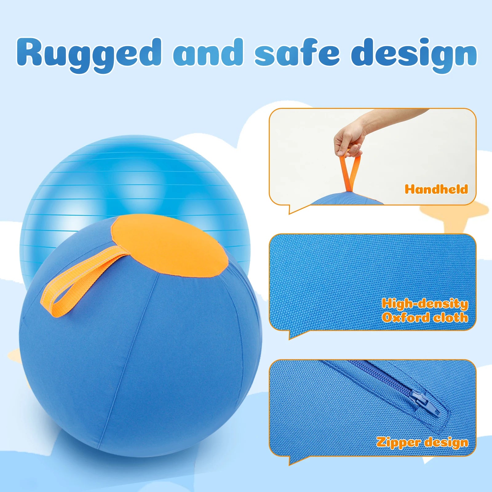 Dogs Outdoor Inflatable Ball Toy Herding Ball Agility Training.