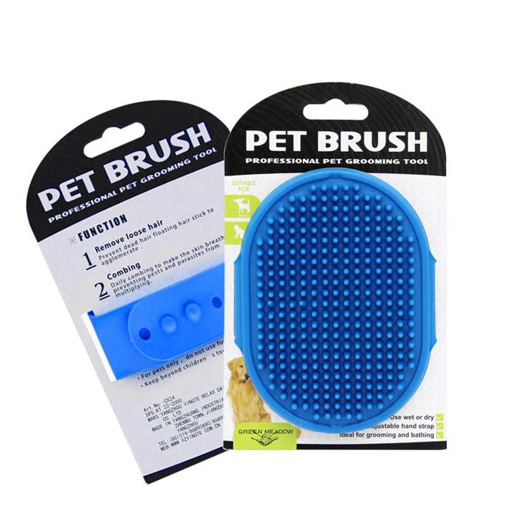 Pet Cleaning Brush Dog Cats Bath Soft Rubber Silicone Massage Gloves Comb Hair Remover Wash Grooming Cleaning Washing Supplies