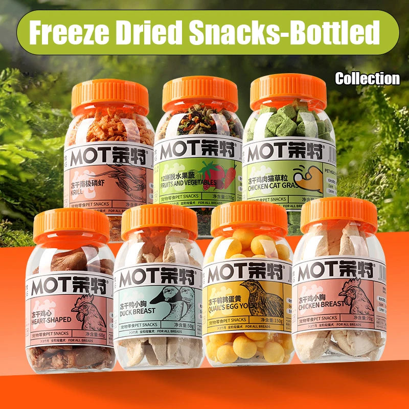 Freeze Dried Chicken Pellets Egg Yolk Quail Salmon Cod Duck Chicken Breast Duck Pellets Mixed Pet Snack