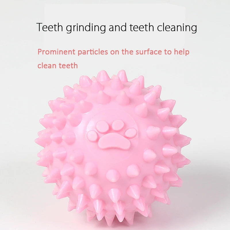 Dog Toy Ball Solid Bite-Resistant Chewing Indestructible Bouncing Ball Dog Rubber.