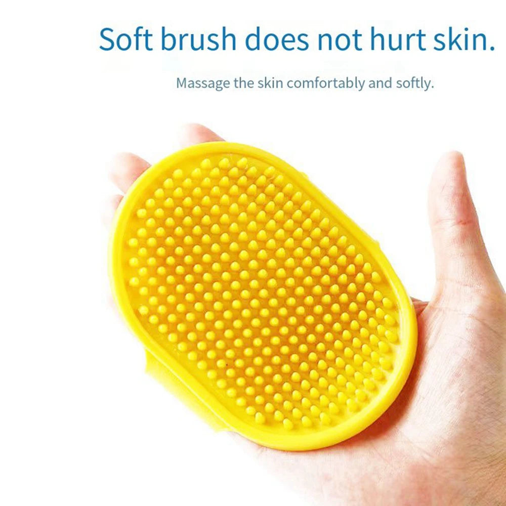 Pet Cleaning Brush Dog Cats Bath Soft Rubber Silicone Massage Gloves Comb Hair Remover Wash Grooming Cleaning Washing Supplies