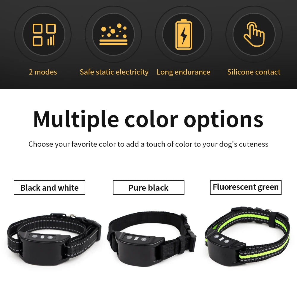 Dog Training Collar Anti-barking Collar Automatic Anti Bark Dog Collar USB.