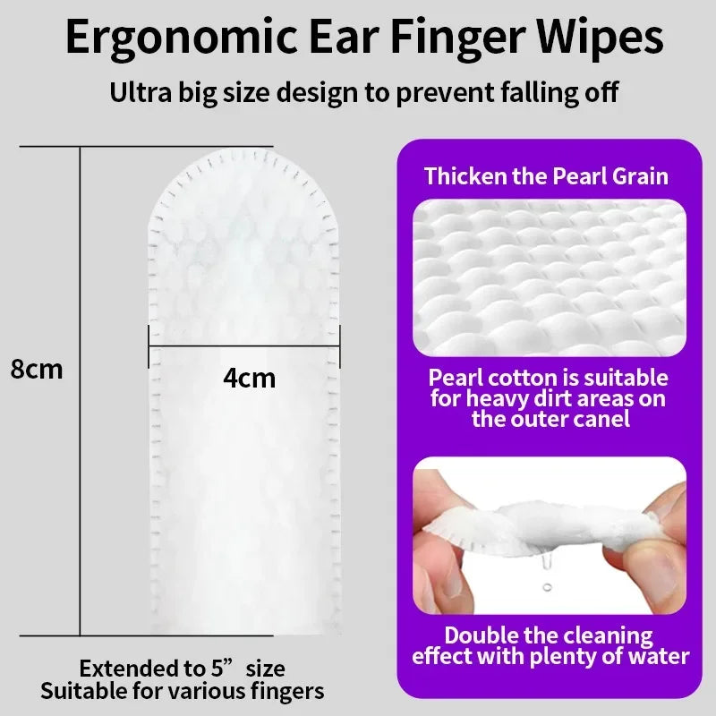 Pet cleaning products Ear cleaning wipes Ear care fingertips Ear mite removal Cat and dog ear cleaning pet products Bedding Aseo